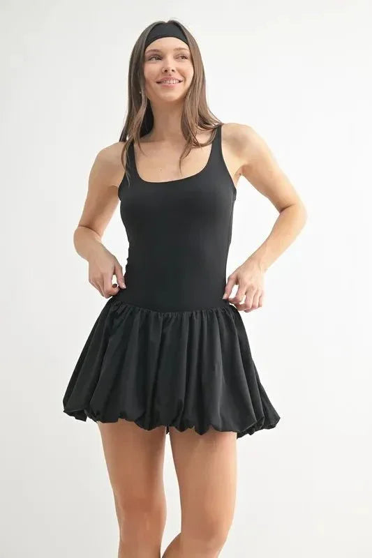MONO B Bubble Active Mini Dress - VILLA FASHION